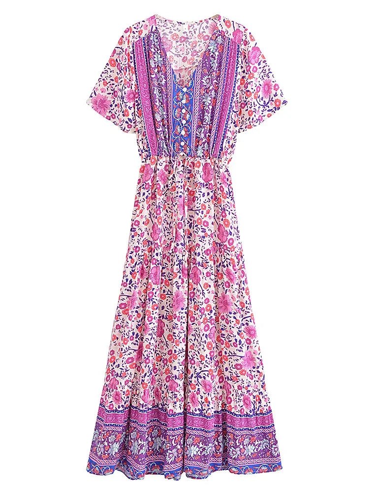 Robe Vintage Année 70 Violet - Louise Vintage