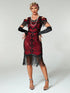 Robe Vintage Années 20 Flapper Rouge - Louise Vintage
