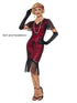 Robe Vintage Années 20 Gatsby Longue Rouge - Louise Vintage