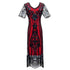 Robe Vintage Années 20 Gatsby Rouge - Louise Vintage