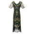 Robe Vintage Années 20 Gatsby Vert - Louise Vintage