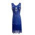 Robe Vintage Années 20 Grande Taille Bleu - Louise Vintage