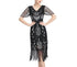 Robe Vintage Années 20 Grande Taille Noir - Louise Vintage