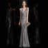 Robe Vintage Années 20 Longue Gris - Louise Vintage