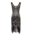Robe Vintage Années 20 Noir Or - Louise Vintage