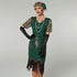 Robe Vintage Années 20 Noir Vert - Louise Vintage