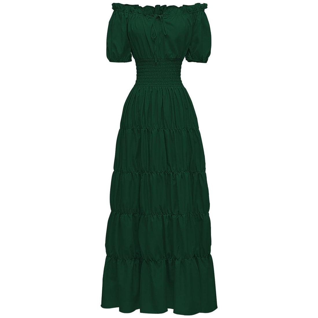 Robe Vintage Années 40 Fluide Vert - Louise Vintage