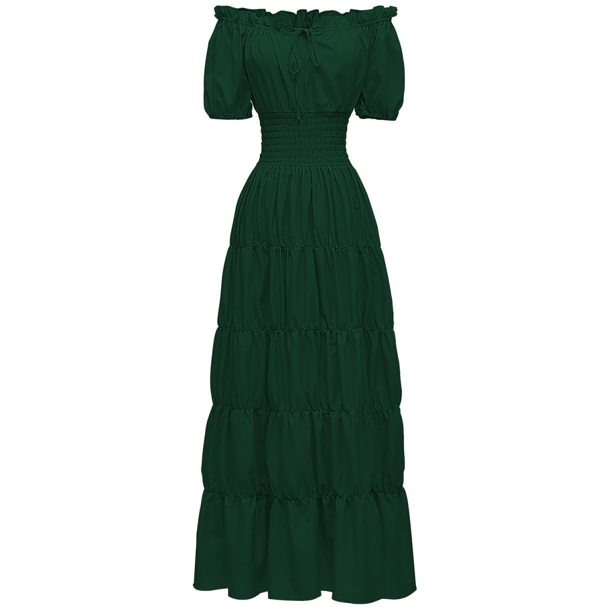 Robe Vintage Années 40 Fluide Vert - Louise Vintage