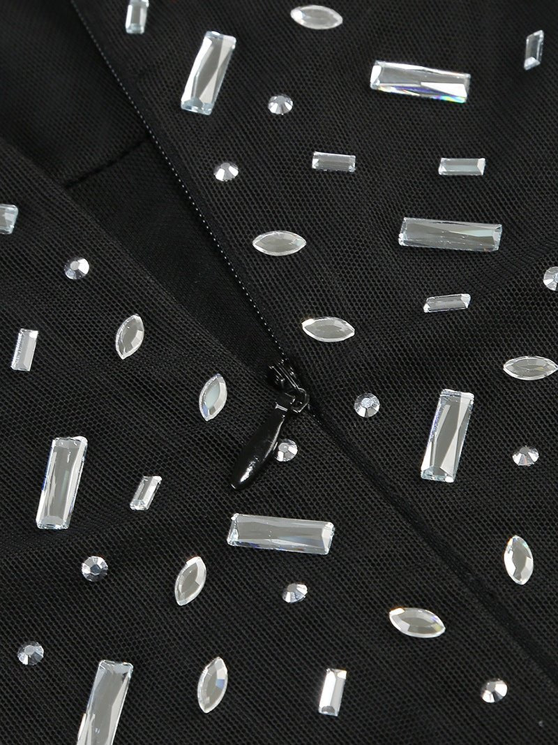 Robe Vintage Années 40 Luxe Noir - Louise Vintage