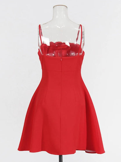 Robe Vintage Années 40 Luxe Rouge - Louise Vintage