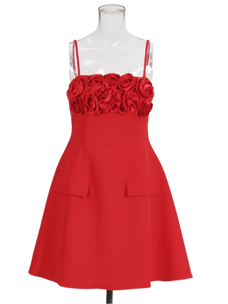 Robe Vintage Années 40 Luxe Rouge - Louise Vintage