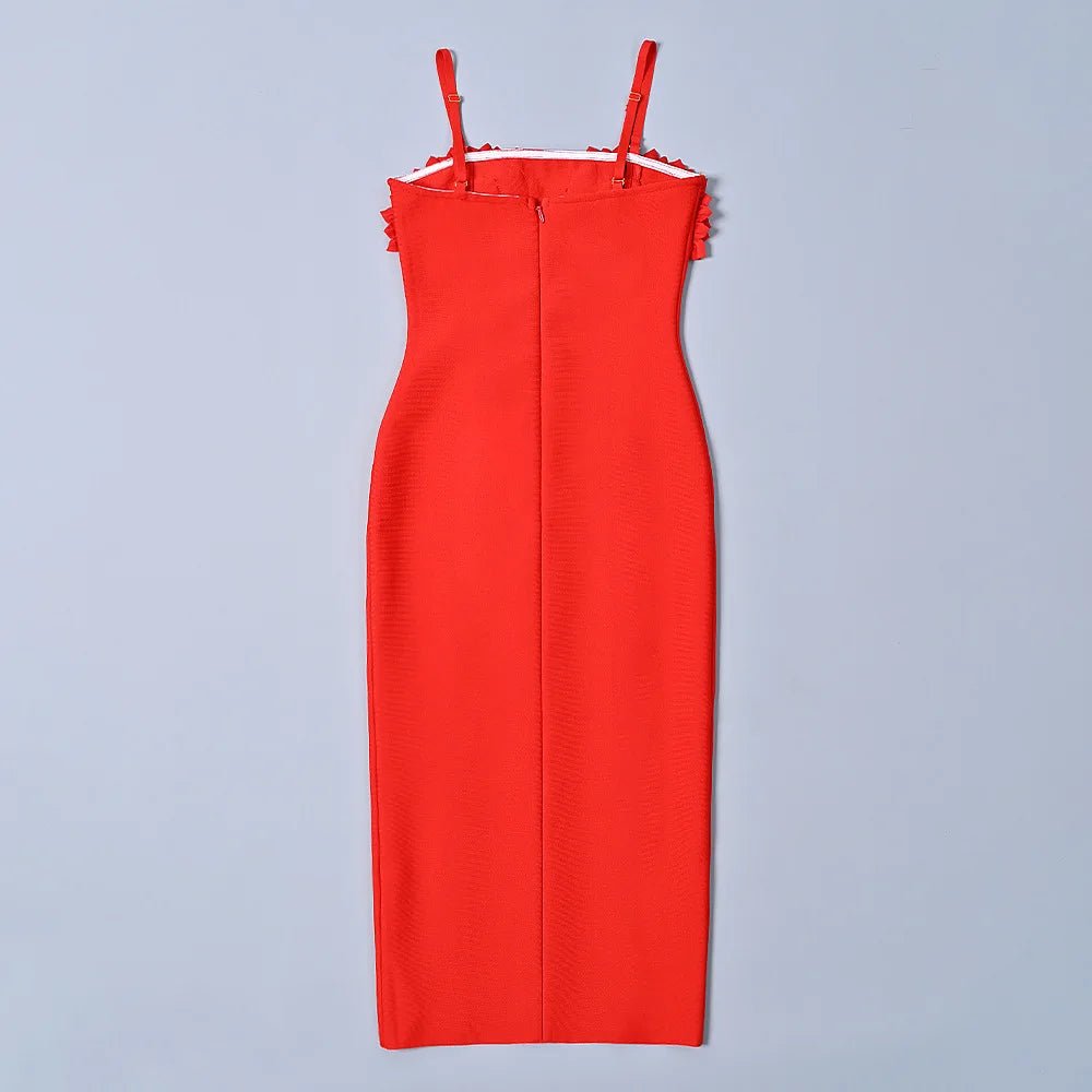Robe Vintage Années 40 Luxe Rouge - Louise Vintage