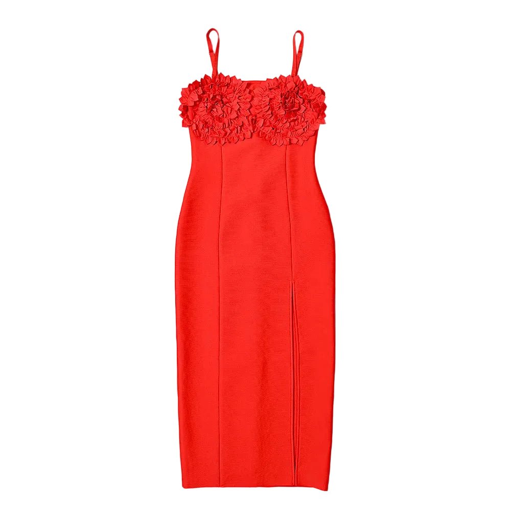Robe Vintage Années 40 Luxe Rouge - Louise Vintage