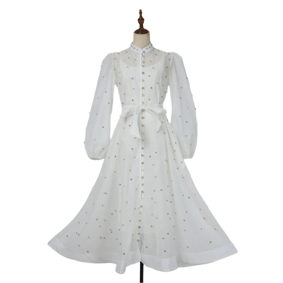 Robe Vintage Années 40 Manches Lanterne - Louise Vintage