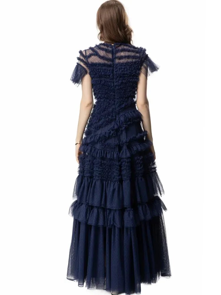 Robe Vintage Années 40 Marine Soirée - Louise Vintage