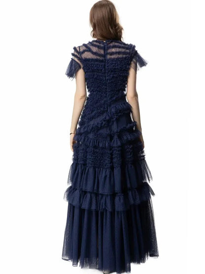 Robe Vintage Années 40 Marine Soirée - Louise Vintage