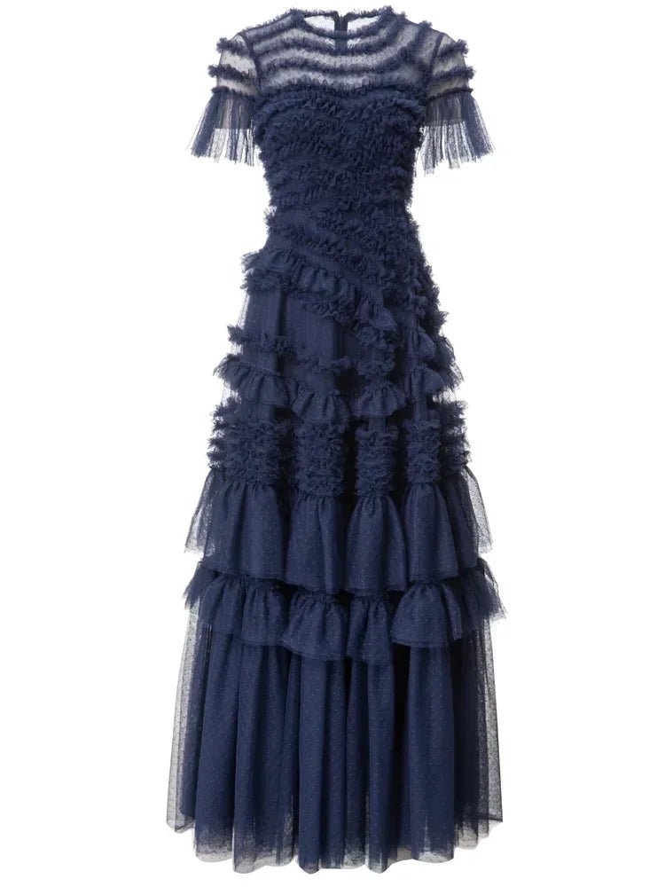 Robe Vintage Années 40 Marine Soirée - Louise Vintage