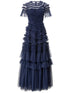 Robe Vintage Années 40 Marine Soirée - Louise Vintage