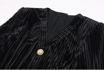 Robe Vintage Années 40 Moulante Noire - Louise Vintage