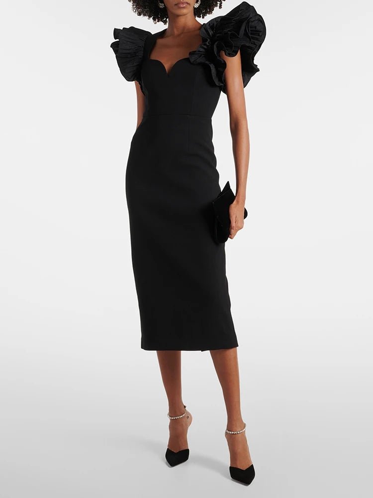 Robe Vintage Années 40 Noire - Louise Vintage