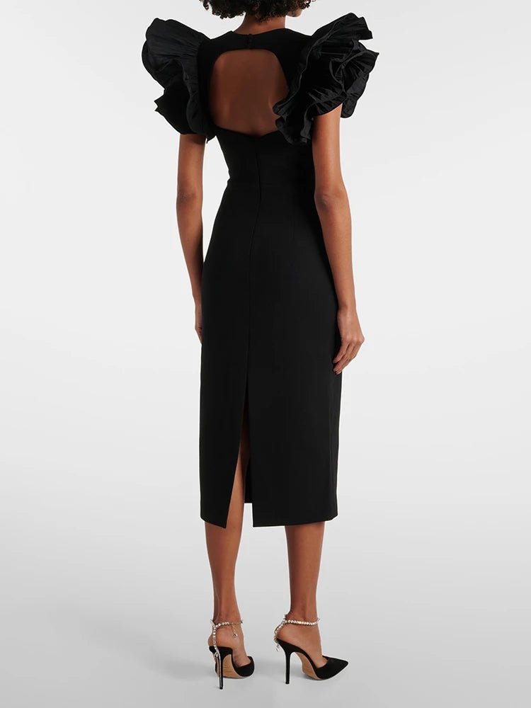 Robe Vintage Années 40 Noire - Louise Vintage