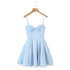 Robe Vintage Années 40 Unie Bleu - Louise Vintage
