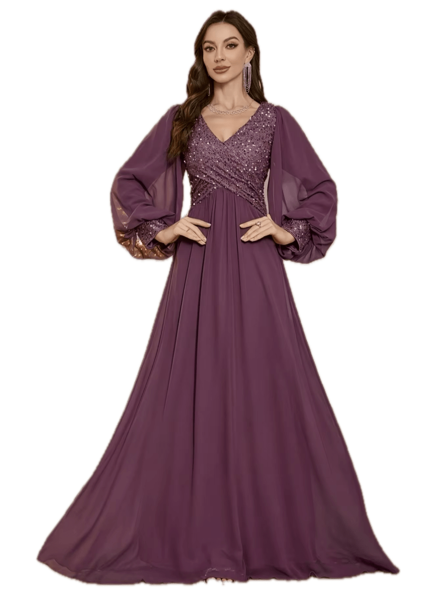 Robe Vintage Automne Hiver Bordeaux - Louise Vintage