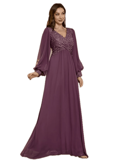 Robe Vintage Automne Hiver Bordeaux - Louise Vintage
