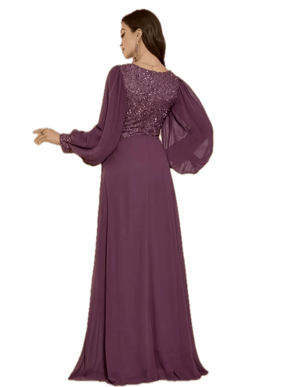 Robe Vintage Automne Hiver Bordeaux - Louise Vintage