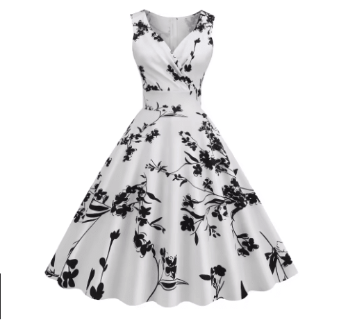 Robe Vintage Blanche - Louise Vintage
