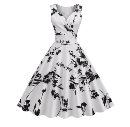 Robe Vintage Blanche - Louise Vintage