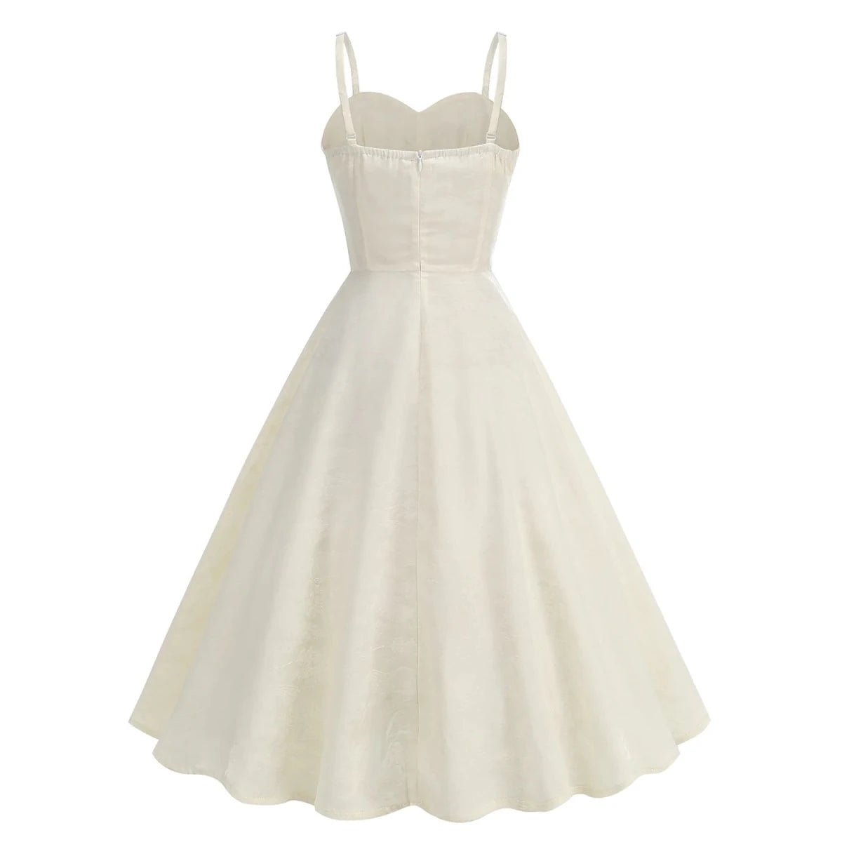Robe Vintage Blanche Rockabilly - Louise Vintage