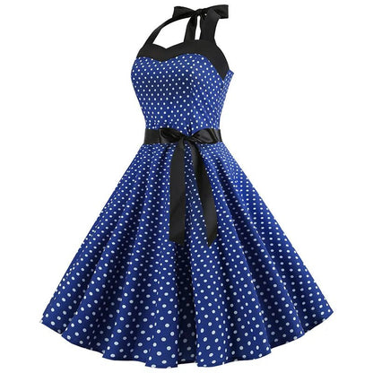 Robe Vintage Bleu Marine - Louise Vintage