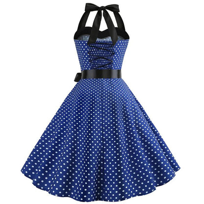 Robe Vintage Bleu Marine - Louise Vintage