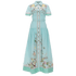 Robe Vintage Bleu Porcelaine - Louise Vintage
