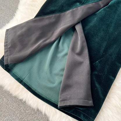 Robe Vintage Bonne Qualité Verte - Louise Vintage