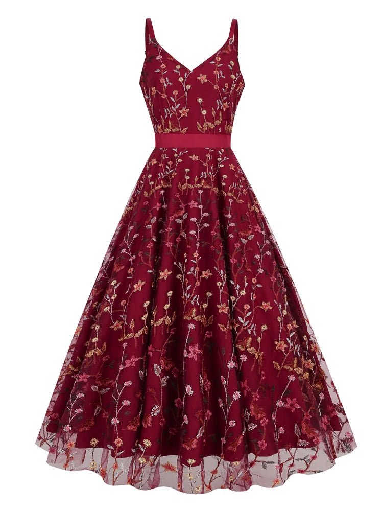 Robe Vintage Bordeaux - Louise Vintage