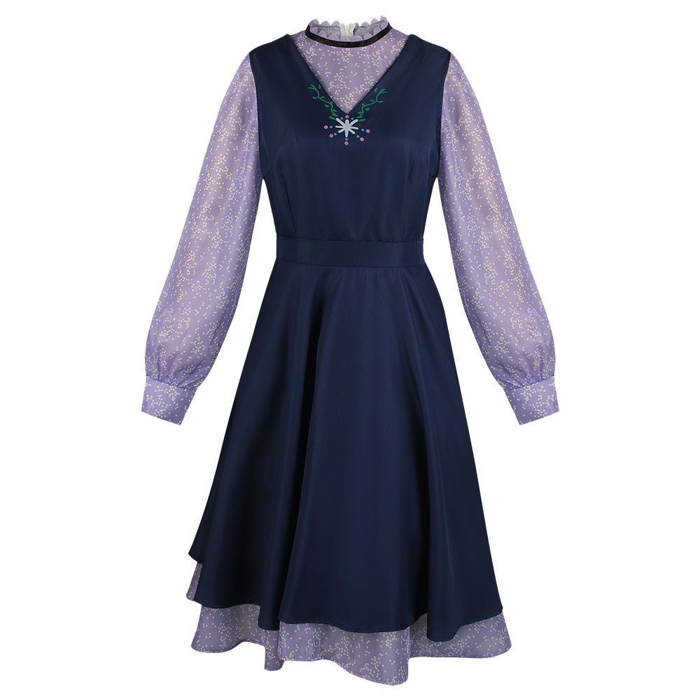 Robe Vintage Broderie Bleue Ciel - Louise Vintage