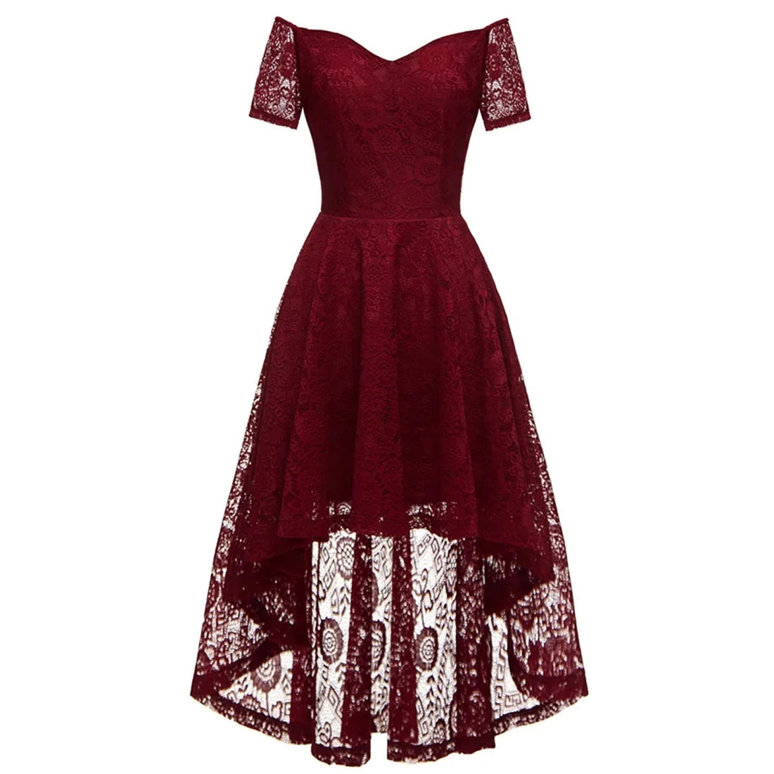 Robe Vintage Broderie Rouge - Louise Vintage