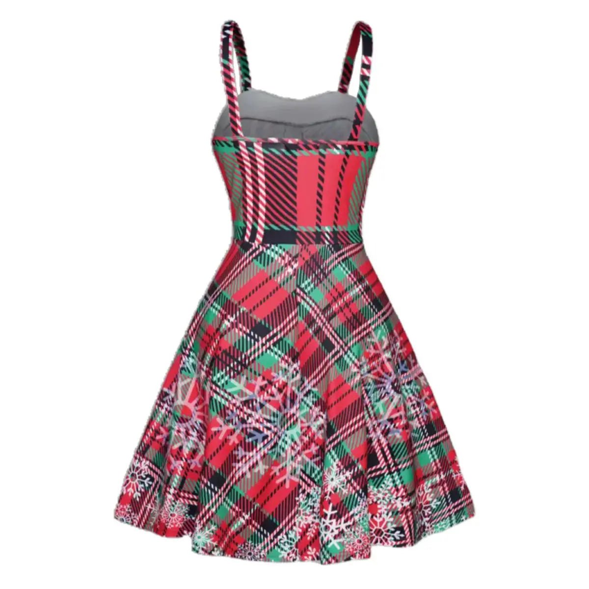 Robe Vintage Carreaux Lacets Rouge - Louise Vintage