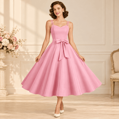 Robe Vintage Ceremonie Rose - Louise Vintage