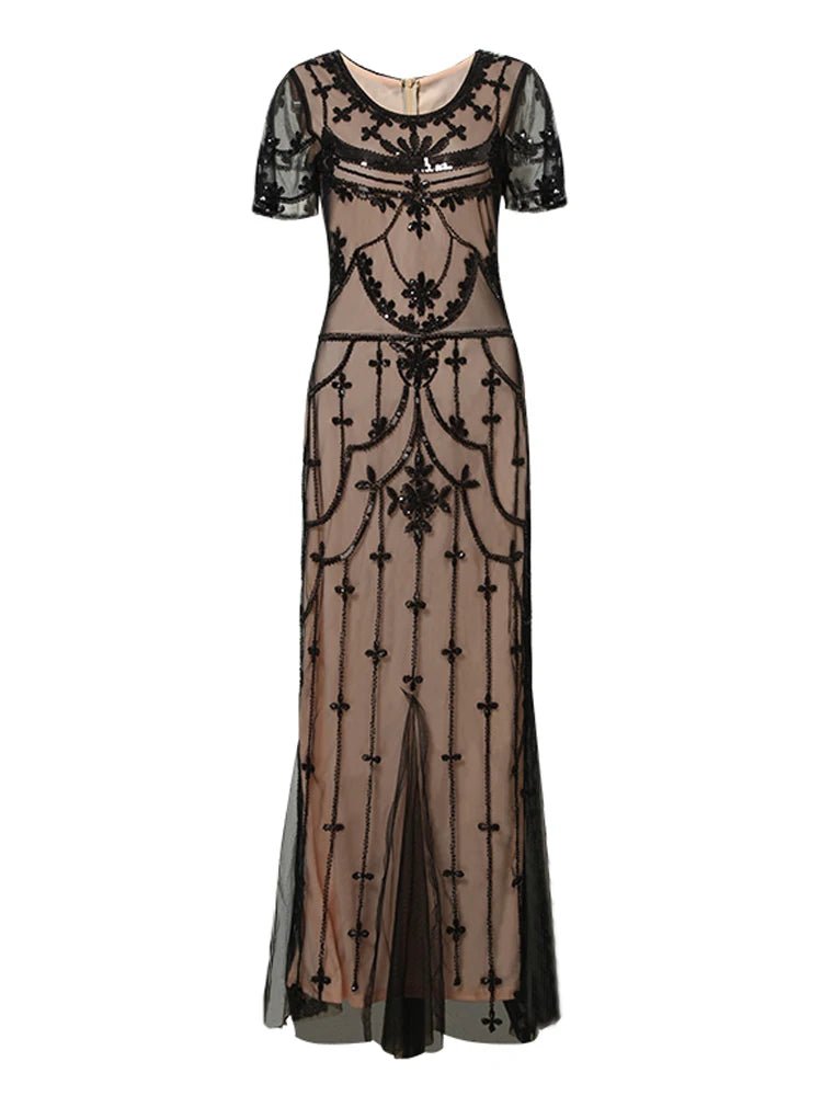 Robe Vintage Charleston Bleu - Louise Vintage