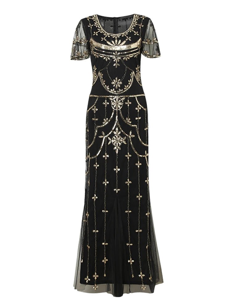 Robe Vintage Charleston Noir - Louise Vintage