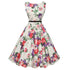 Robe Vintage Chic Rétro Belle Roses - Louise Vintage