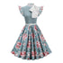 Robe Vintage Chic Rétro Fleurs Ouvertes - Louise Vintage