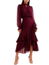 Robe Vintage Col V Fuschia - Louise Vintage