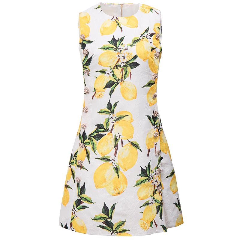 Robe Vintage Crayon Chic Jaune - Louise Vintage