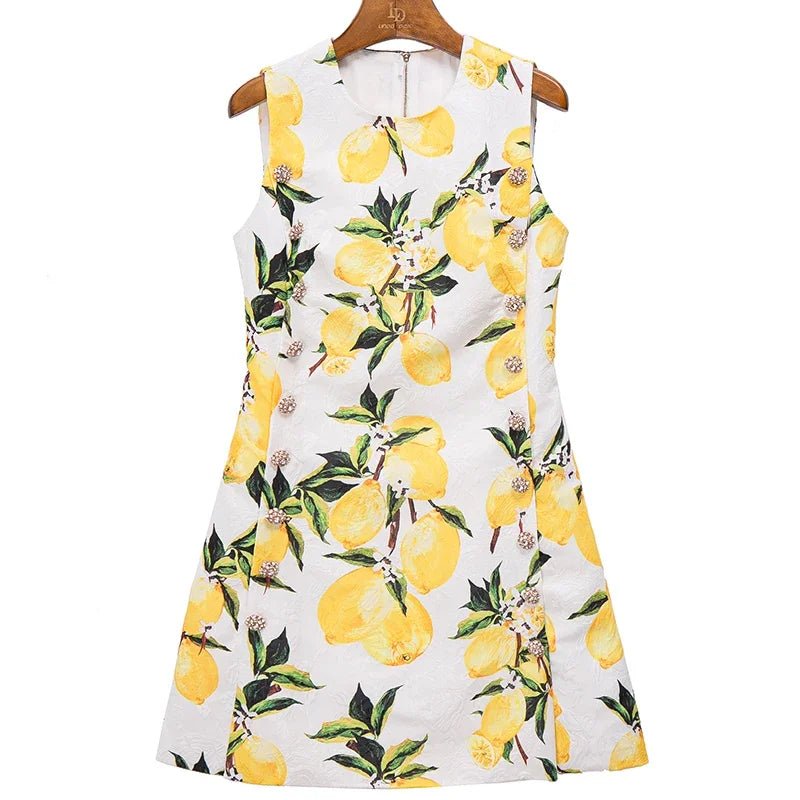 Robe Vintage Crayon Chic Jaune - Louise Vintage