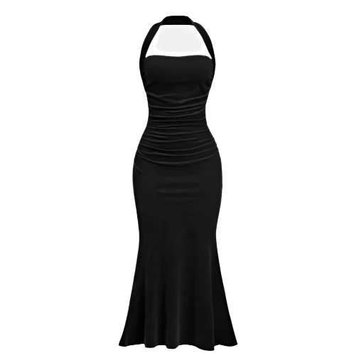 Robe Vintage Crayon Chic Noir - Louise Vintage