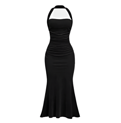 Robe Vintage Crayon Chic Noir - Louise Vintage